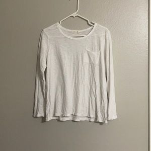 Ladies, white long sleeve top